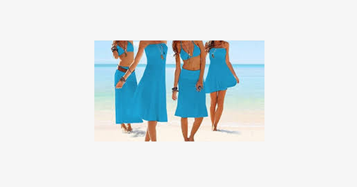 4-in-1 Strapless Beach Dress - Assorted Colors - FREE SHIP DEALS