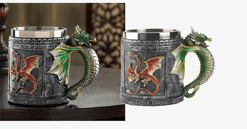 3D Stainless Steel Dragon Mug - FREE SHIP DEALS