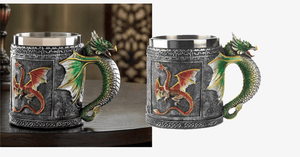 3D Stainless Steel Dragon Mug - FREE SHIP DEALS