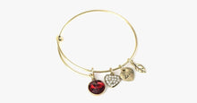 Load image into Gallery viewer, January Birthstone Charm Bangle