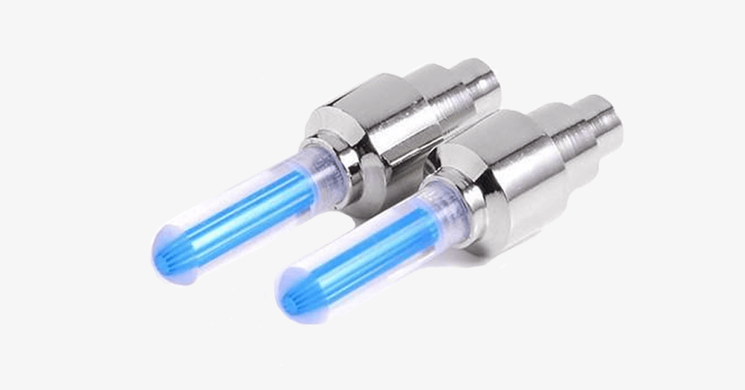 2 Pack - Motion Activated LED Valve Stem Lights - Assorted Colors