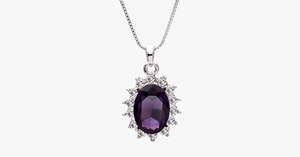 3 Carat Handcrafted Alexandrite Pendant with Silver Plated Chain - FREE SHIP DEALS