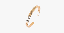 Load image into Gallery viewer, 18k Gold Plated - I Love You More Bangle