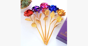 24K Forever Gold Plated Rose - Assorted Colors - FREE SHIP DEALS