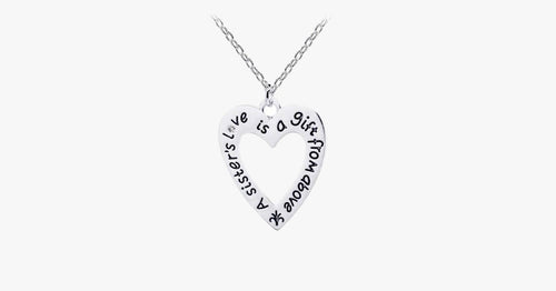A Sister's Love is a Gift From Above - Pendant - FREE SHIP DEALS