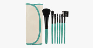 7 Piece Brush Set White and Green - FREE SHIP DEALS