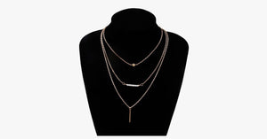 3 Multi-Layer Bar Necklace - FREE SHIP DEALS