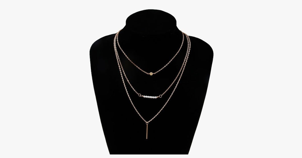 3 Multi-Layer Bar Necklace - FREE SHIP DEALS