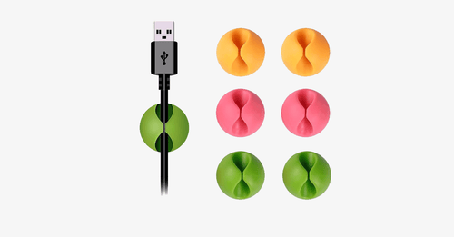 3 Pack Cable Clip Management System - Assorted Colors - FREE SHIP DEALS