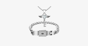Angel Love Pendant & Men Bracelet Set - FREE SHIP DEALS