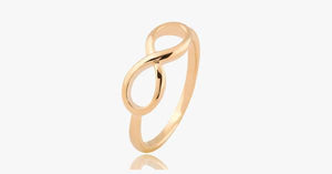 18k Gold Plated Infinity Ring