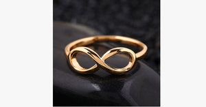 18k Gold Plated Infinity Ring - FREE SHIP DEALS