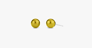 6mm Gold Ball Stud Earrings - FREE SHIP DEALS