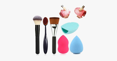 6 Piece Brush Sponge Combo - FREE SHIP DEALS
