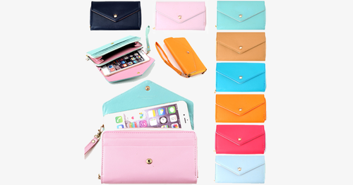 3-in-1 Stylish Smartphone Wallet Purse & Wristlet - FREE SHIP DEALS