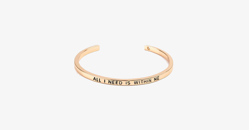 All I Need Is Within Me Cuff Bangle - FREE SHIP DEALS